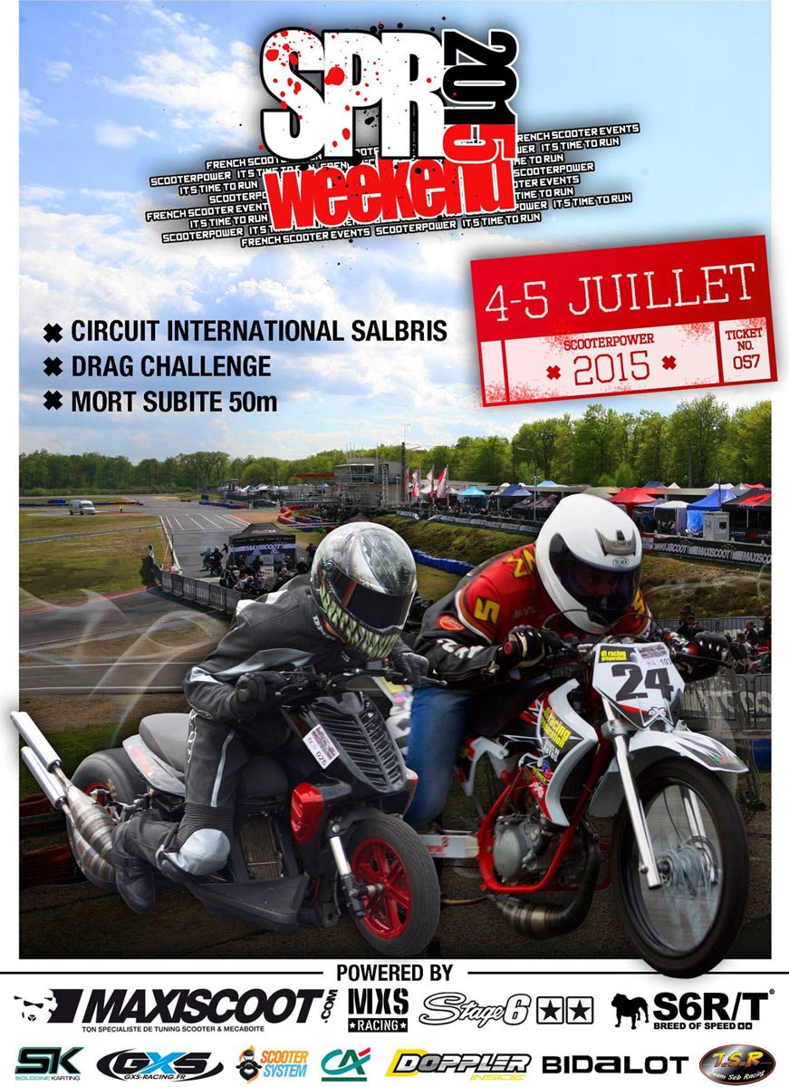 Affiche du Scooterpower Weekend 2015