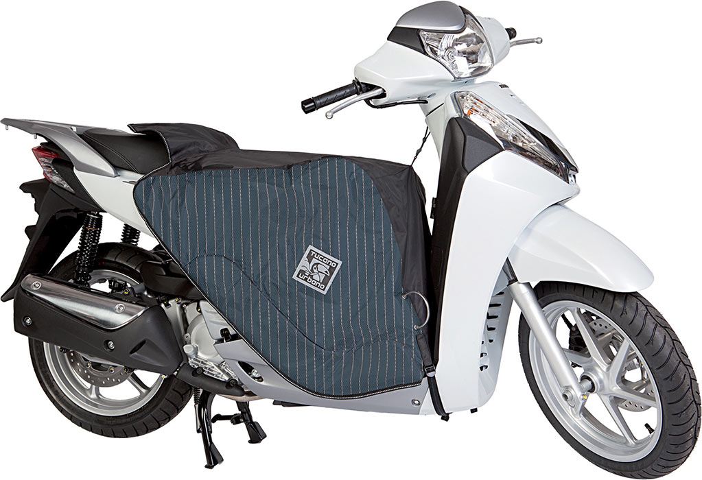 L'accessoire s'adapte sur les scooters à plancher plat comme le Honda Sh 125
