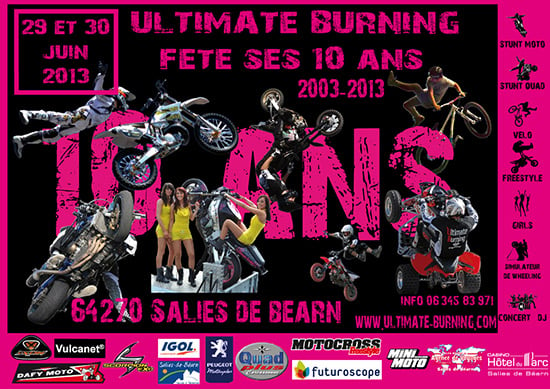 L'Ultimate Burining Show 2013 se tiendra en juin à Salies-de-Béarn