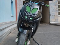Yamaha Aerox Black Poltergeist de SliM - 4