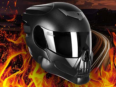 NLO Skull Rider : le casque moto au look de crâne