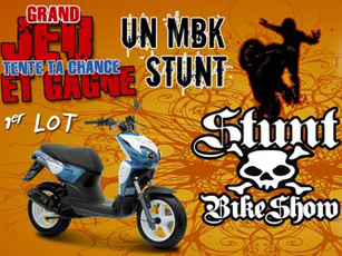 Gagnez un scooter MBK Stunt et 2500 euros de lots