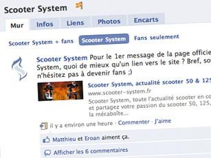 Devenez fan de Scooter System sur Facebook !