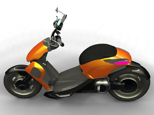 Izigo : un concept-scooter électrique Naked
