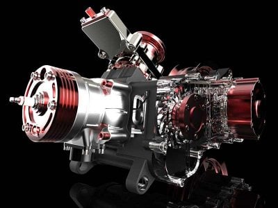 TCR : un carter moteur et carburateur CNC