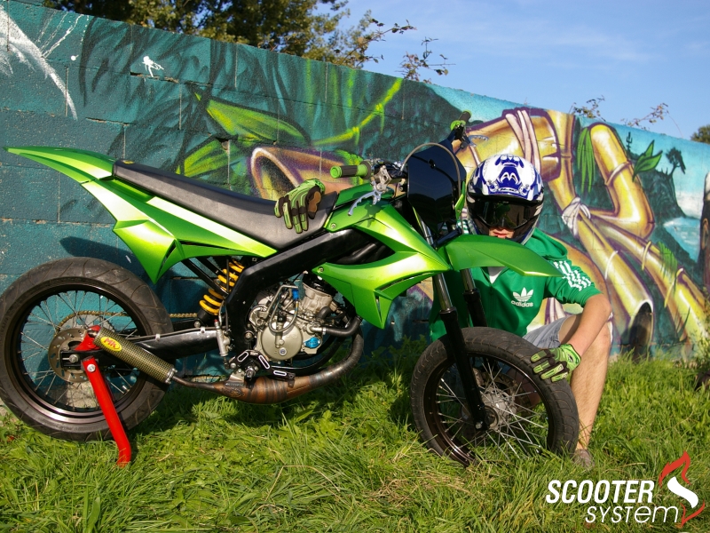 durite d essence moto vert - MotoZoom25